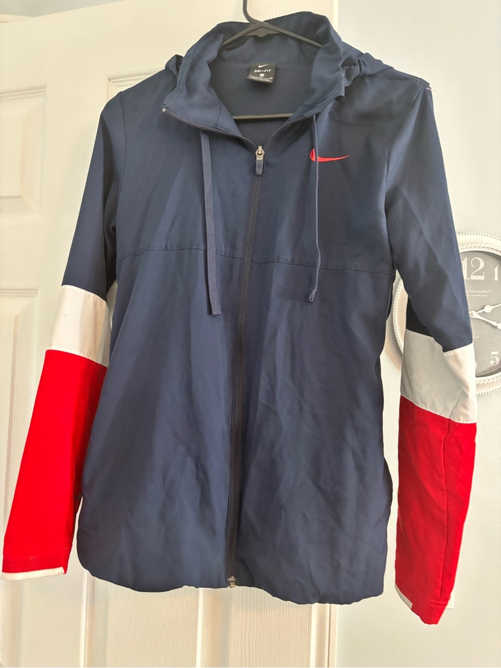 Nike Navy, Red & White Lightweight Hooded Jacket
